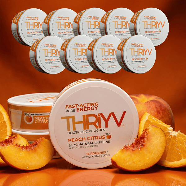 THRiYV Peach Energy Pouches