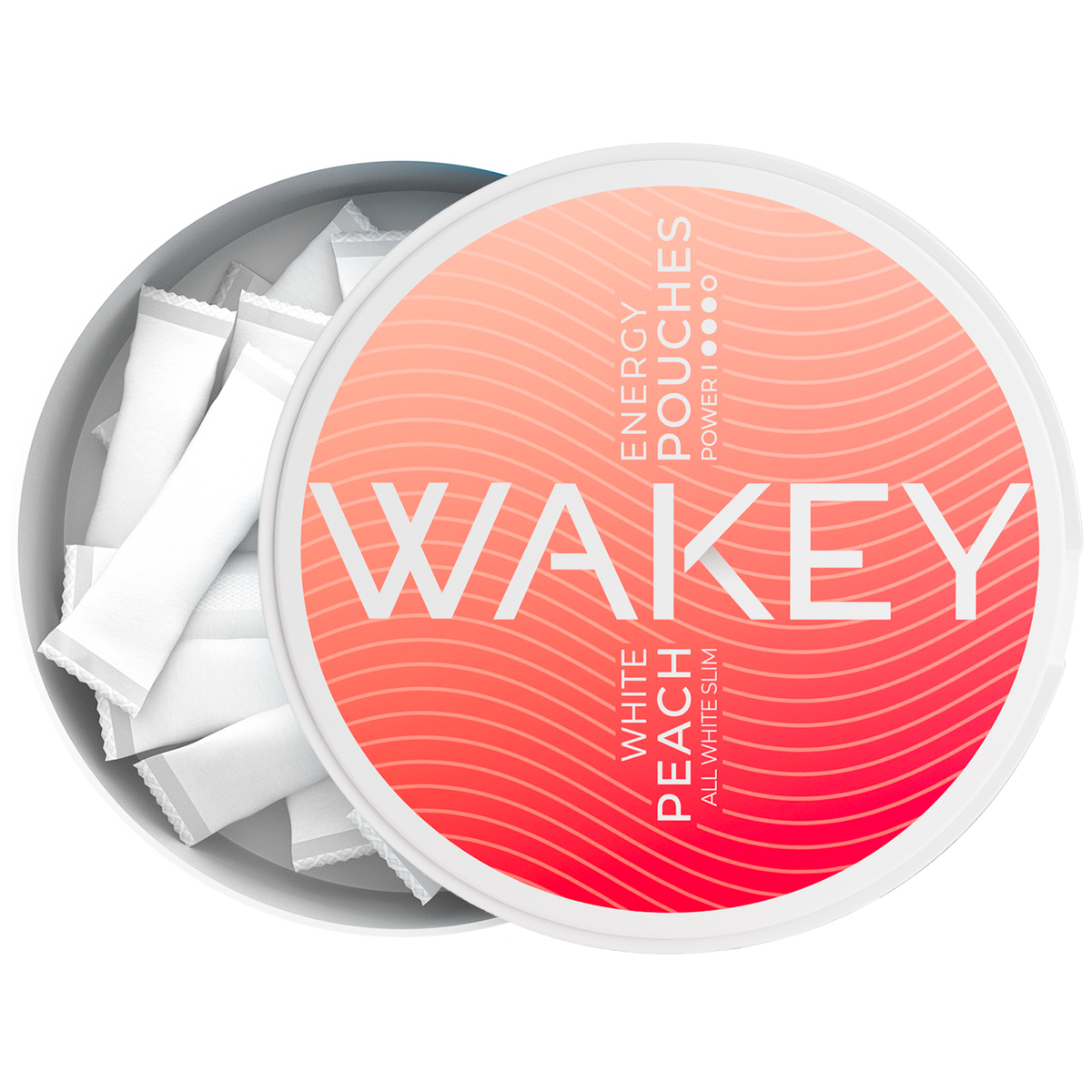 Wakey White Peach Energy Pouches