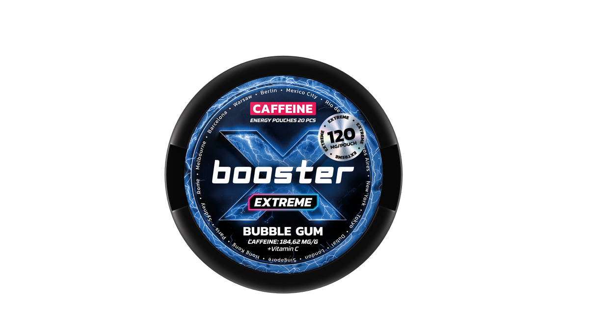 X-Booster Bubble Gum Energy Pouches