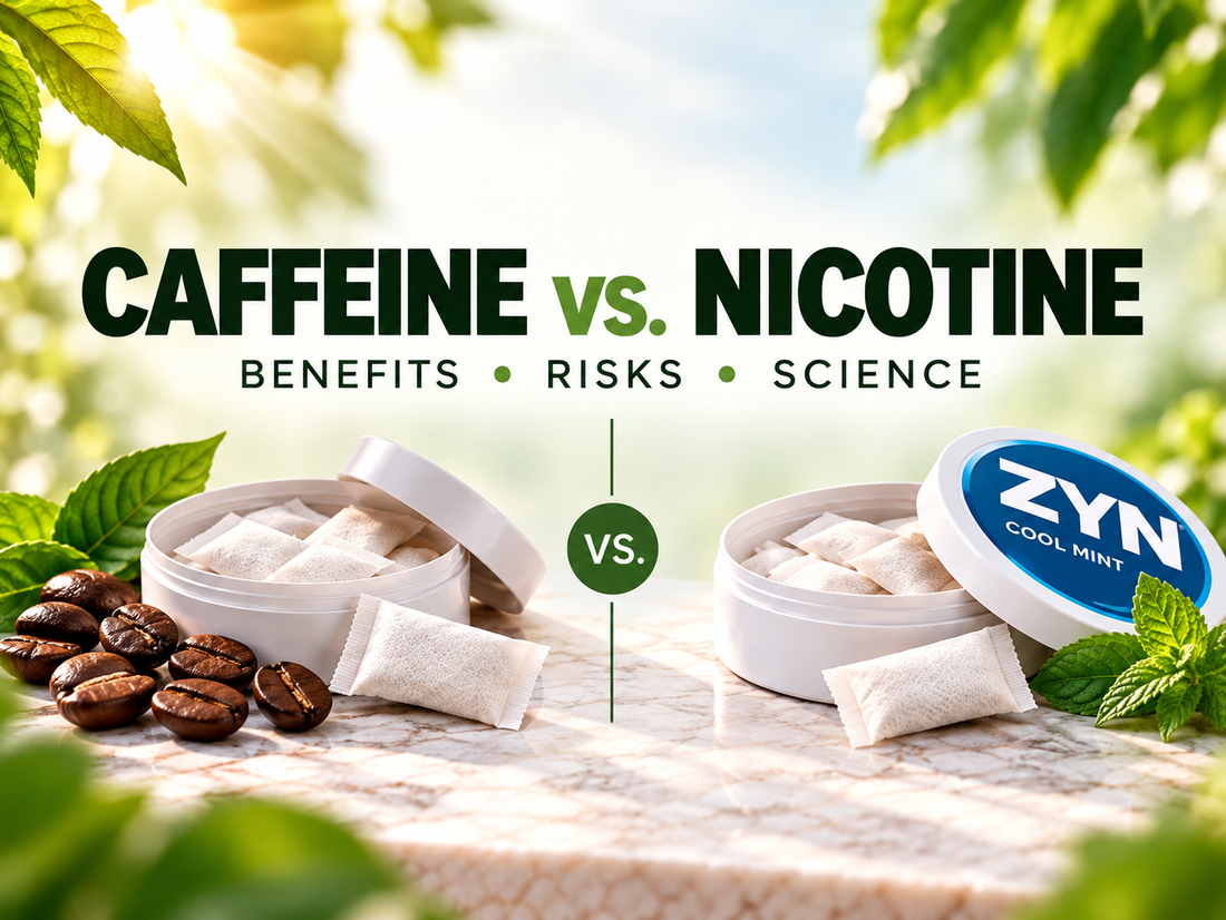 Caffeine Pouches vs. Nicotine Pouches: Benefits, Risks, and What Science Says