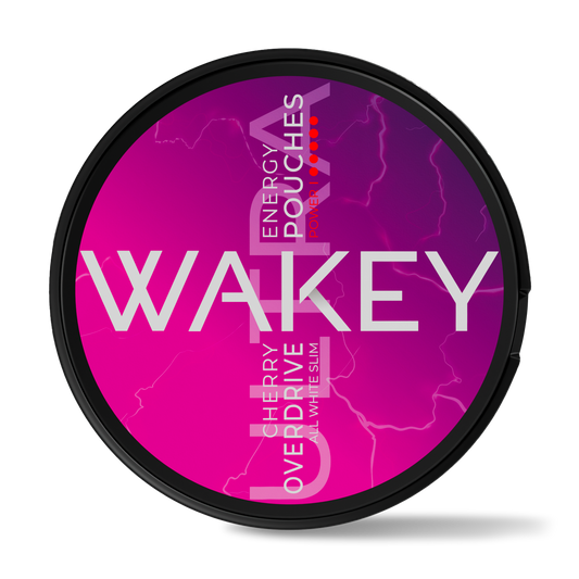 Wakey Ultra Cherry Overdrive Pouches — product packaging