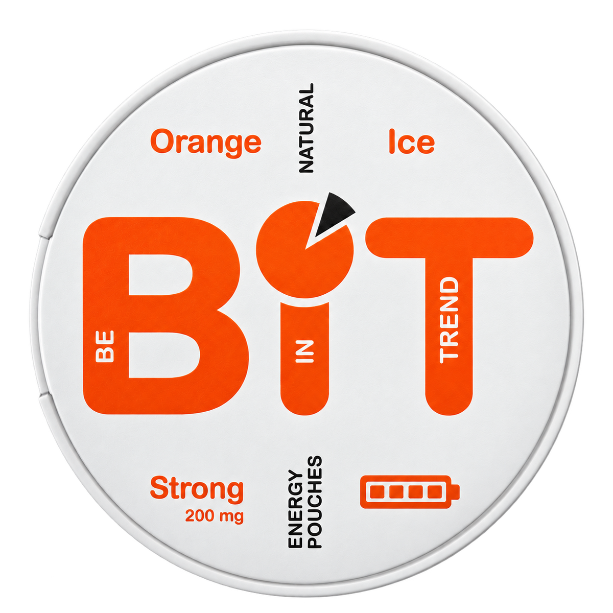 BIT Orange Ice Energy Pouches — product packaging