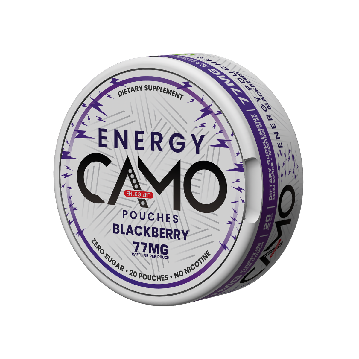 CAMO Blackberry Energy Pouches