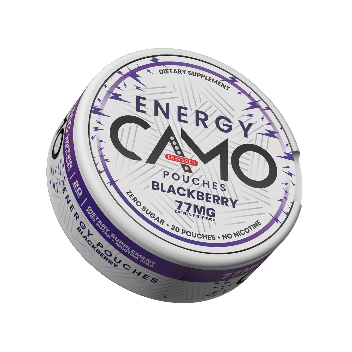 CAMO Blackberry Energy Pouches