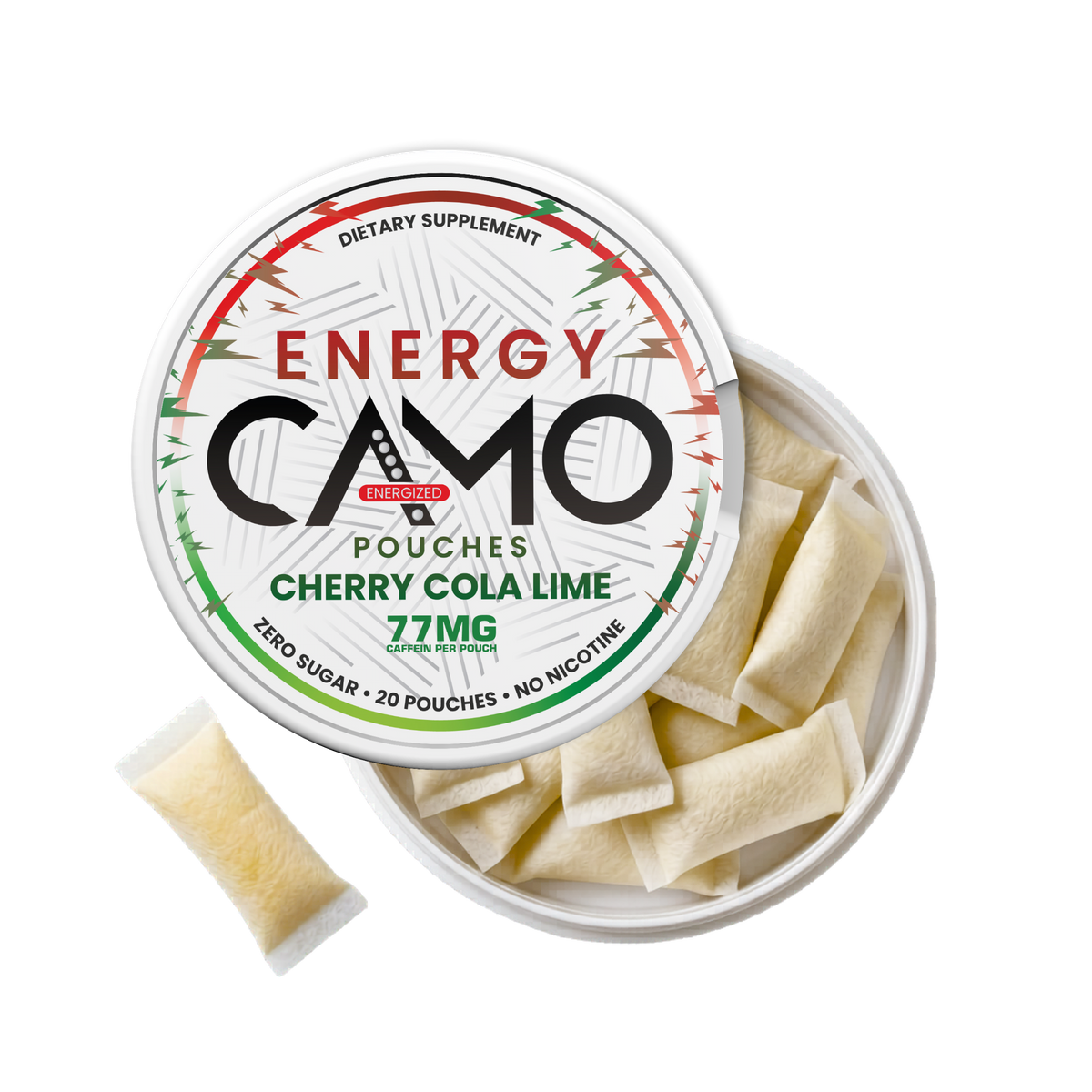 CAMO Cherry Cola Lime Energy Pouches