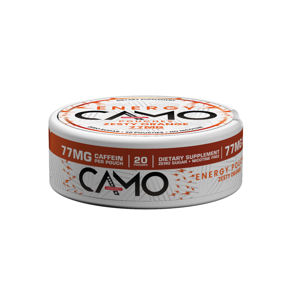 CAMO Zesty Orange Energy Pouches