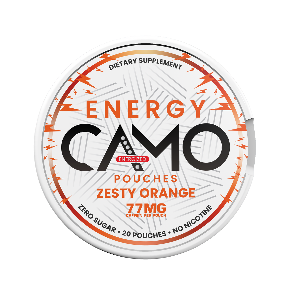 CAMO Zesty Orange Energy Pouches