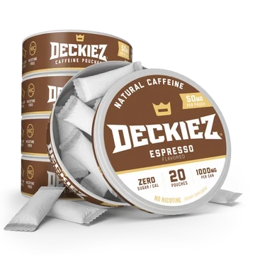 Deckiez Espresso Energy Pouches — product packaging