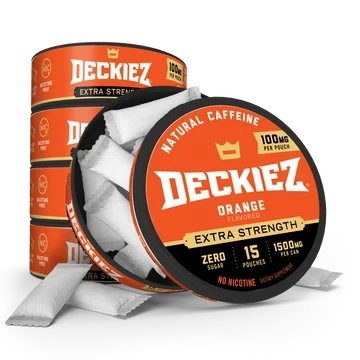 Deckiez Extra Strength Orange Energy Pouches — product packaging