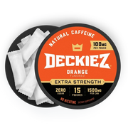 Deckiez Extra Strength Orange Energy Pouches — product packaging