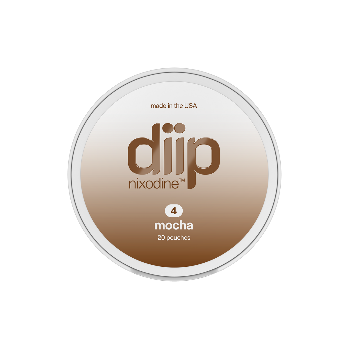 DIIP Mocha Nicotine Alternative Pouches — product packaging