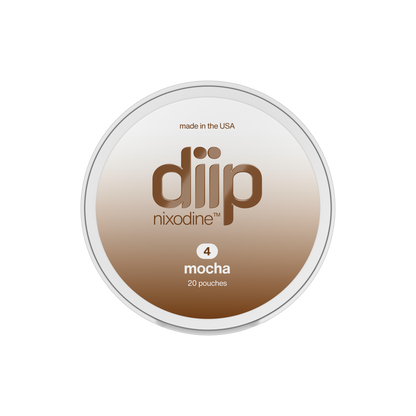 DIIP Mocha Nicotine Alternative Pouches — product packaging