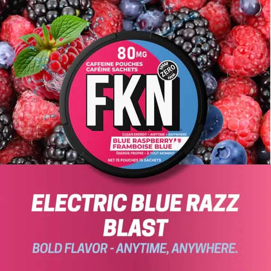 FKN Blue Raspberry Energy Pouches