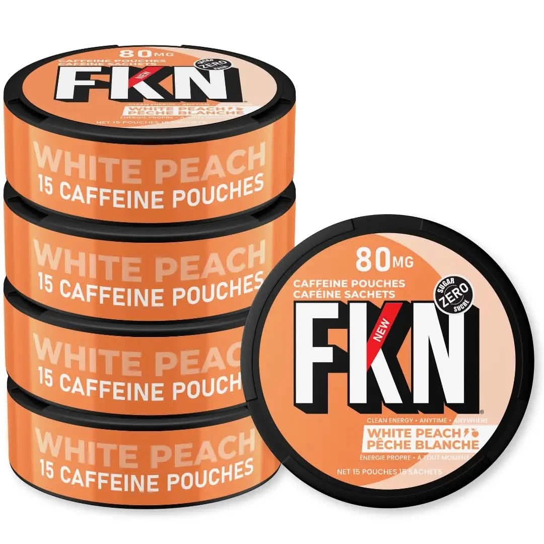 FKN White Peach Energy Pouches