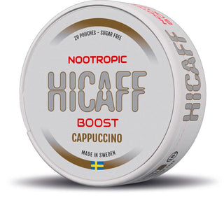 Hicaff Cappuccino Boost Focus Pouches — product packaging