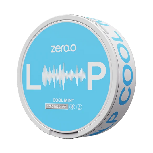 LOOP Zero Cool Mint nicotine-free pouches can featuring a refreshing mint flavor.