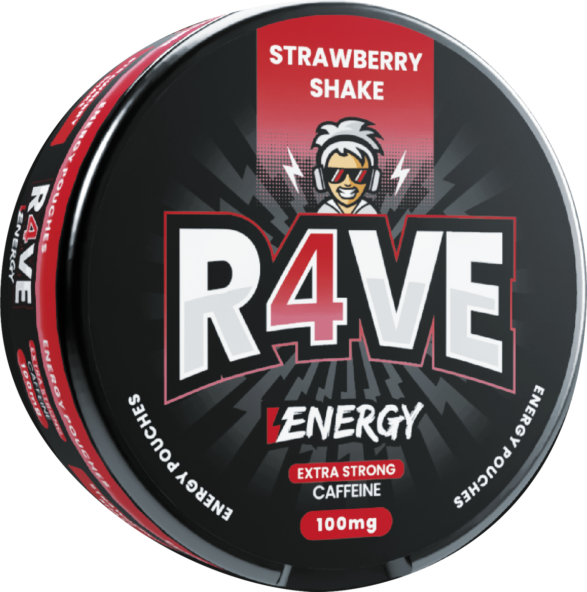 R4VE Strawberry Shake Energy Pouches