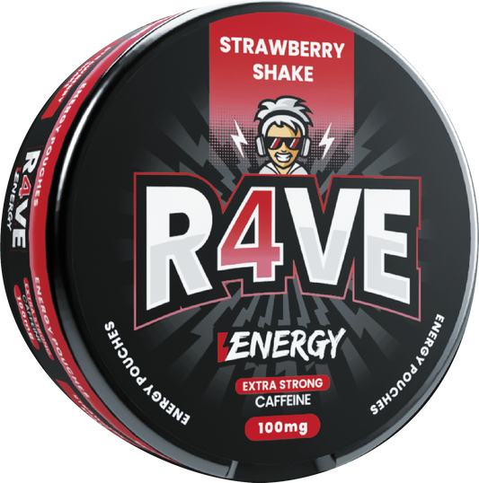 R4VE Strawberry Shake Energy Pouches