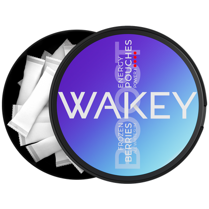 Wakey Frozen Berries Energy Pouches — oral pouches and product packaging