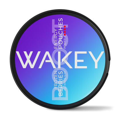 Wakey Frozen Berries Energy Pouches — product packaging