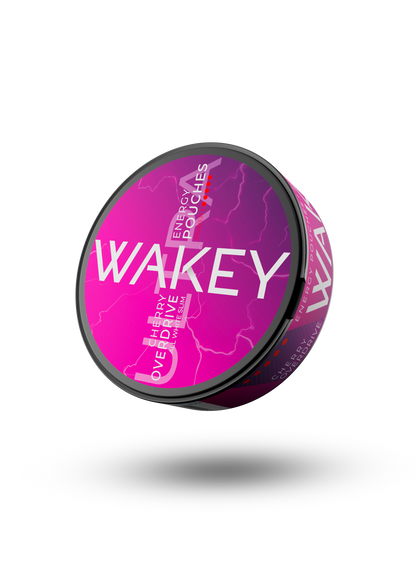 Wakey Ultra Cherry Overdrive Pouches — product packaging