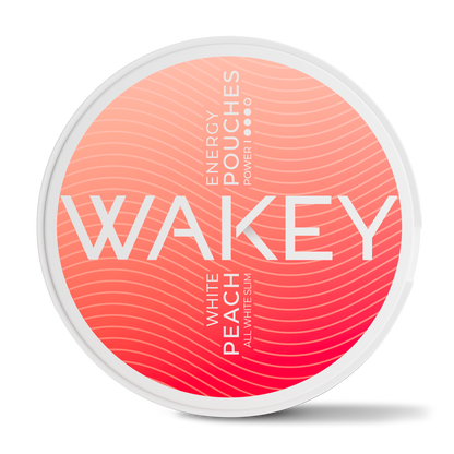 Wakey White Peach Energy Pouches