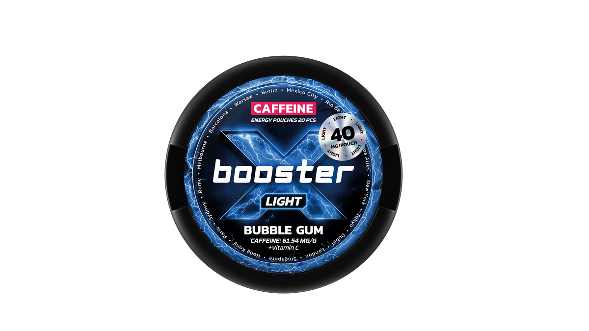 X-Booster Bubble Gum Energy Pouches
