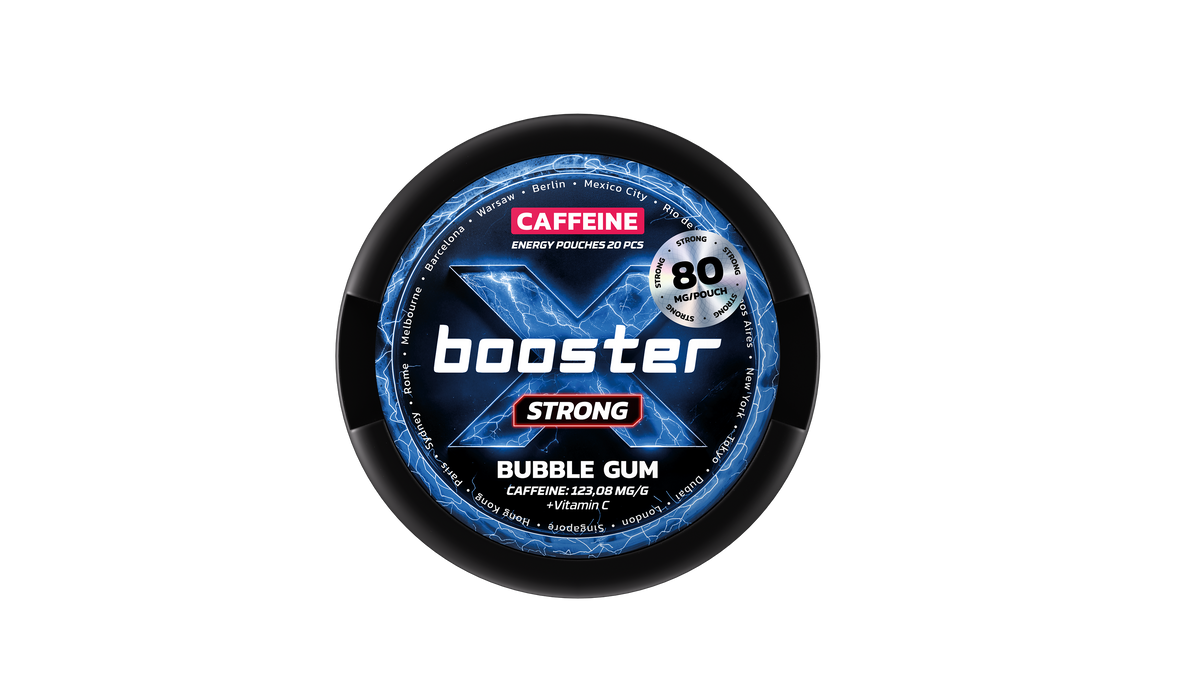 X-Booster Bubble Gum Energy Pouches