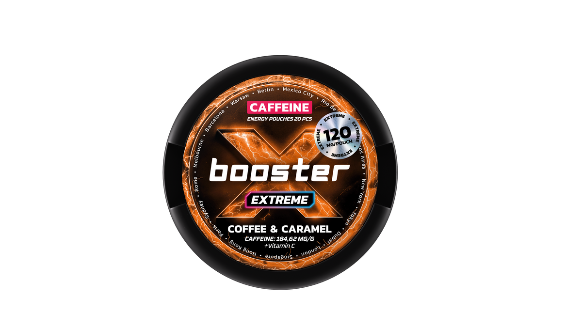 X-Booster Coffee & Caramel Energy Pouches