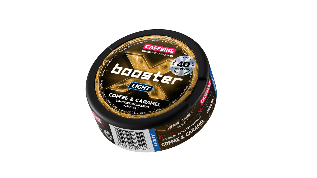X-Booster Coffee & Caramel Energy Pouches