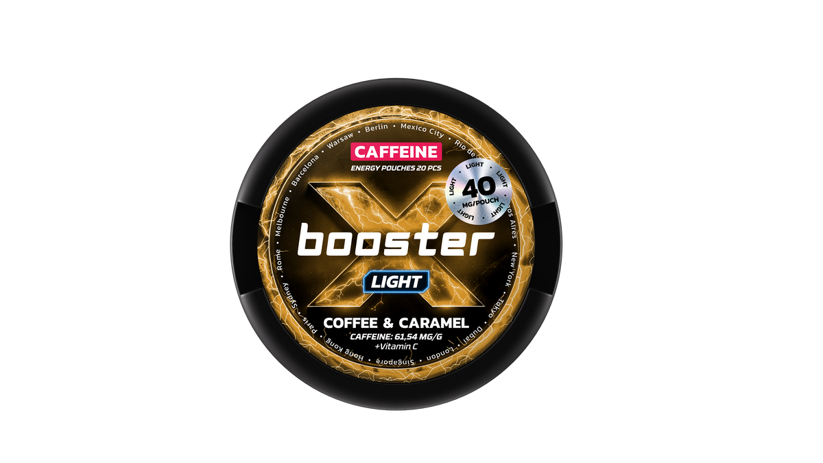 X-Booster Coffee & Caramel Energy Pouches